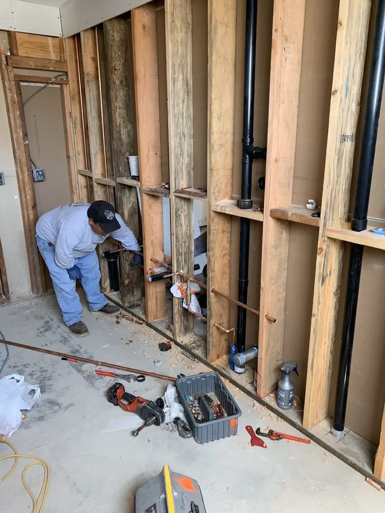 Commercial rough-in plumbing for Gas Line Repair in Irwin